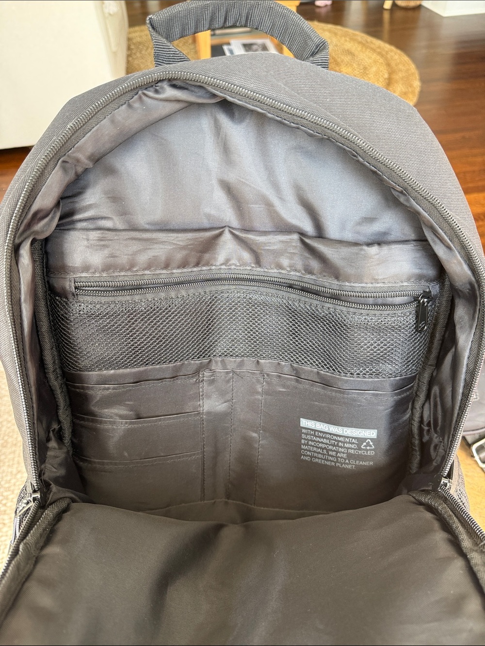 Black Men’s Backpack and Sling Bag Set - Picture 3 of 6